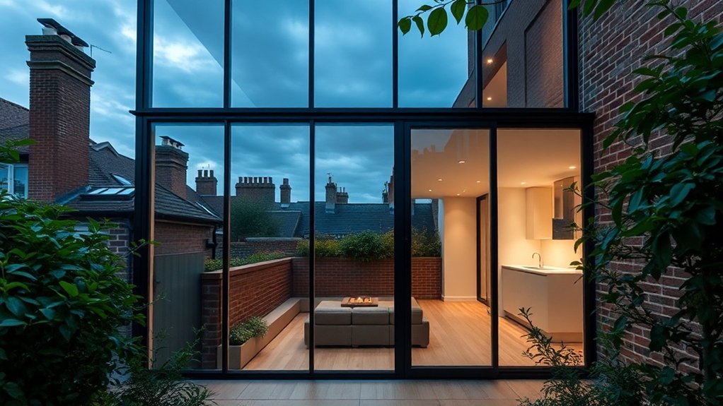 Glass Extension Walls Holland Park