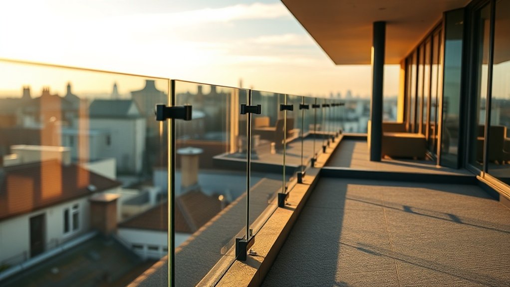 Terrace Glass Balustrades Holland Park